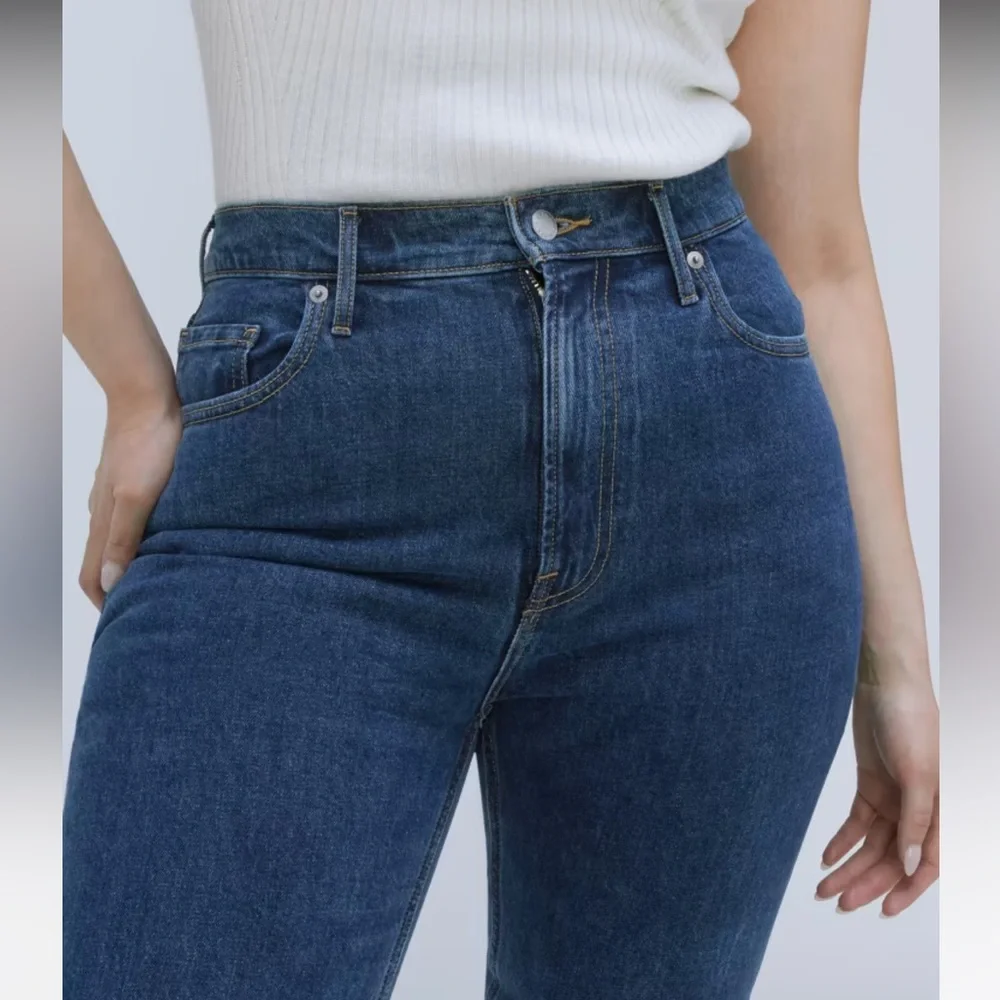 Everlane- The Original Cheeky Jean, Dark Denim, Size 35 - Picture 3 of 12